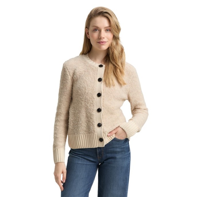 Tom Tailor vest boucle Zand